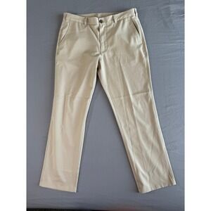 Mizzen+Main Baron Pants 34x30 Mens Athletic Tapered Performance Khaki Golf